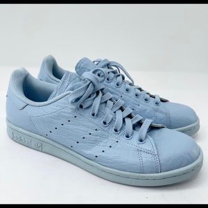 Adidas Stan Smith light blue croc size 7.5 EUC